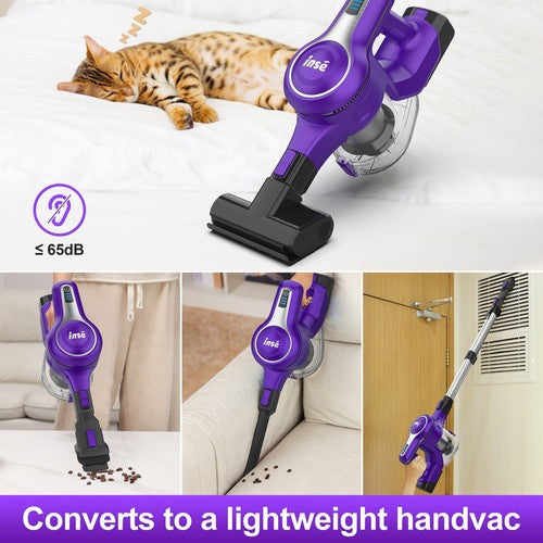INSE S62 Cordless Stick Vacuum Cleaner, 30kPa 300W