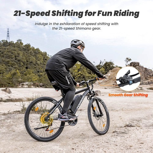 Touroll U1 26-inch Off-Road Tire Electric Bike 250W Motor, 36V 13Ah