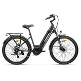 Touroll MA1 Electric Bike, 250W Mid-drive Motor 36V 13Ah