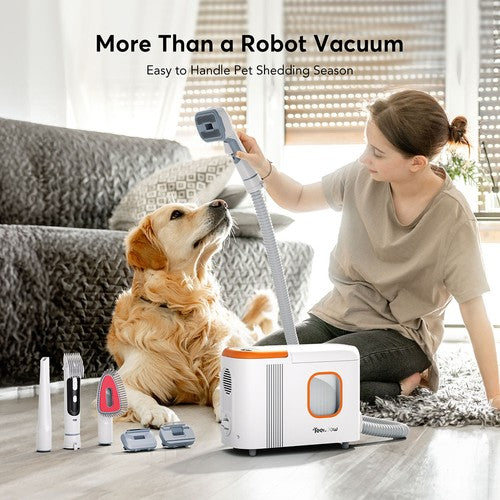 Teendow D20S MAX+ 2in1 Robot Vacuum Cleaner & Pet Grooming Tool, 6000Pa