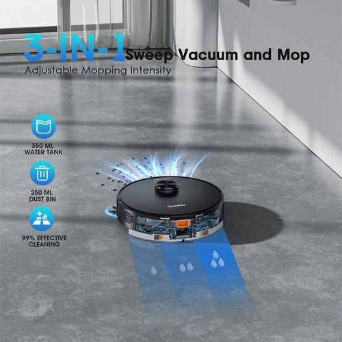 Teendow D65S MAX Robot Vacuum Cleaner 70-Day Auto-Empty 6000Pa