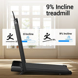 ROBORE CW1F Walking Pad with 9% Incline, 12KM/H