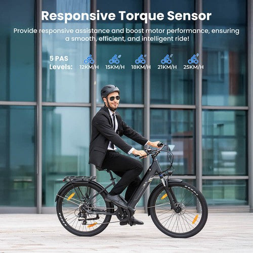 Touroll Urbano 3 Electric Bike 250W Mid-drive Motor