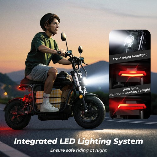 iScooter DX5 Electric Scooter, 1500W Motor, 48V 15.6Ah