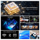 CHUWI LarkBox X Mini PC, Intel N150 4 Cores Max 3.6GHz, 16GB RAM 512GB SSD