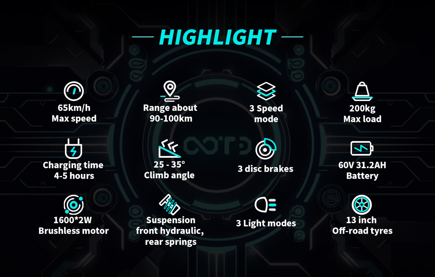 OOTD T30 3200W Electric Scooter