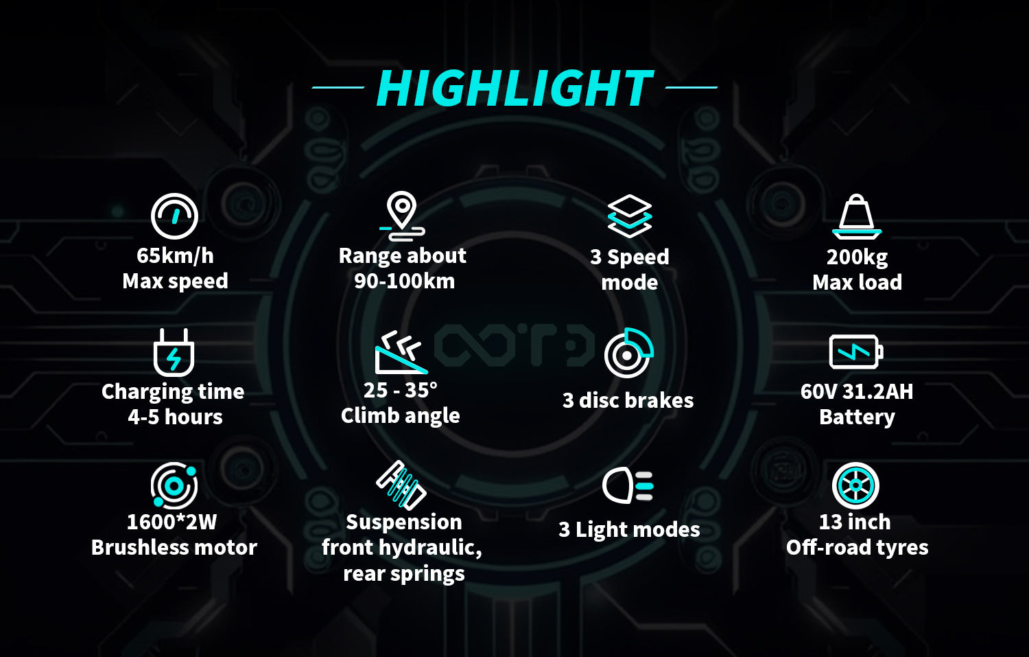 OOTD T30 3200W Electric Scooter