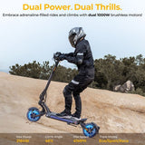Ausom SR1 Electric Scooter, 2*1000W Motor, 52V 20.8Ah