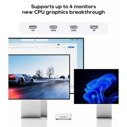 AOOSTAR MACO Mini PC, AMD Ryzen 7 Pro 6850H 8 Cores Max 4.7GHz, 24GB LPDDR5 RAM 1TB SSD