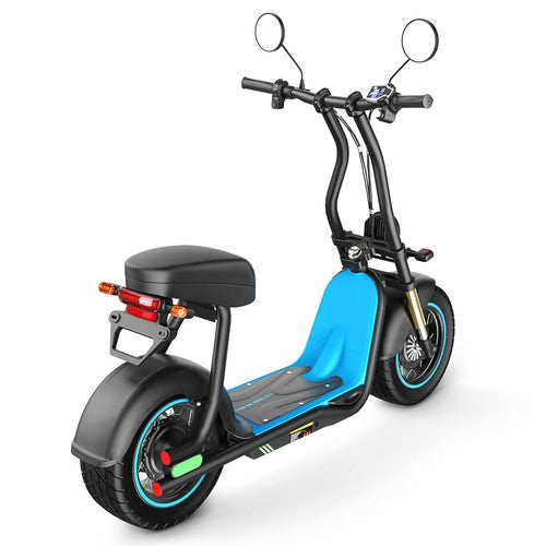 Honeywhale M5 Max Electric Scooter with Seat, 14″ Rubber Pneumatic Tires, 1000W